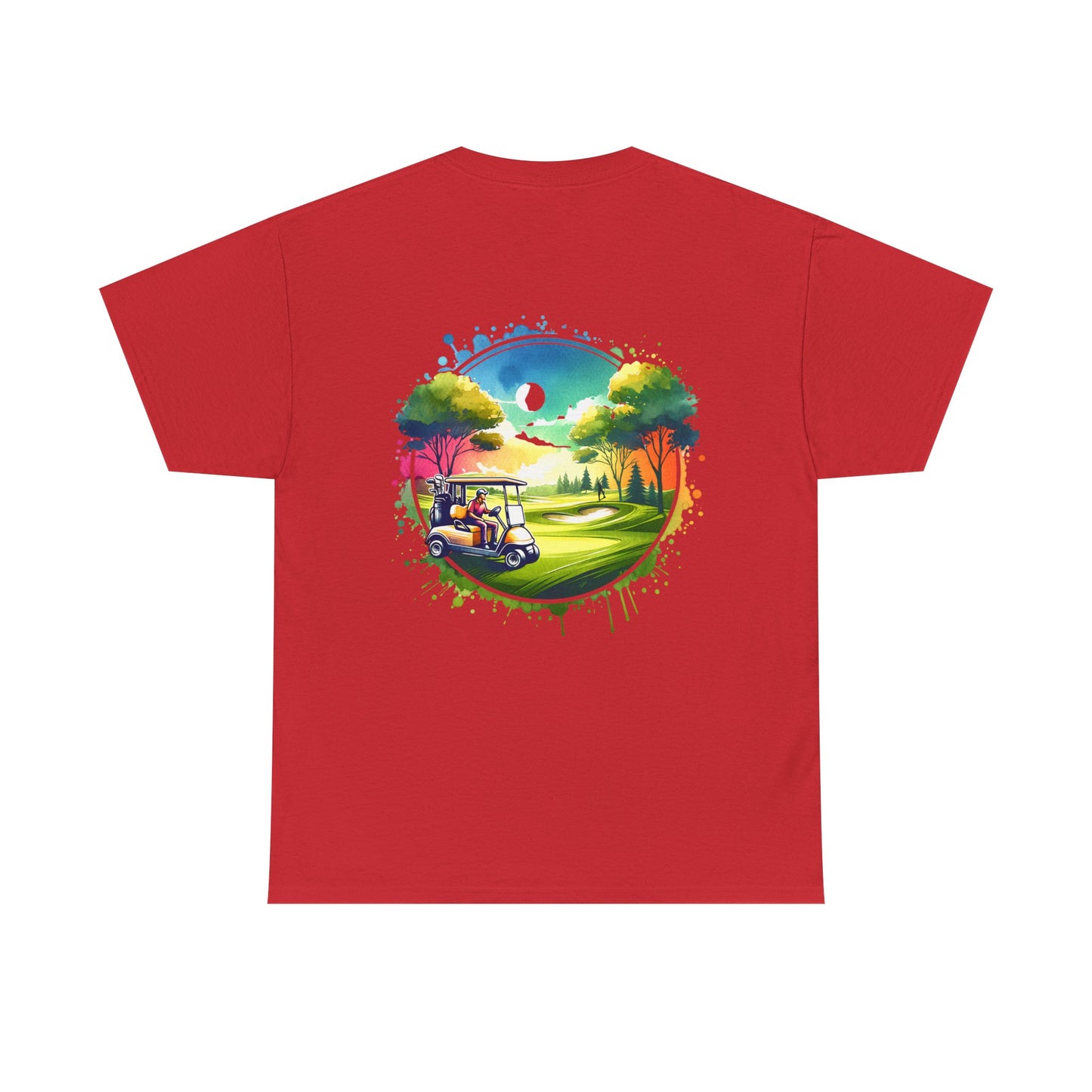 Artistic Golfing Unisex Heavy Cotton Tee