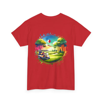 Artistic Golfing Unisex Heavy Cotton Tee